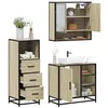 Image de Ensemble de meubles de salle de bain 3 pcs chêne sonoma