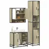 Image de vidaXL Ensemble de meubles de salle de bain 3 pcs chêne sonoma, armoire de salle de bain, armoire de rangement de toilette, 3301116