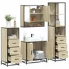 Image de Ensemble de meubles de salle de bain 4 pcs chêne sonoma