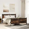 Image de vidaXL Cadre de lit métal avec tête de lit et pied de lit 140x200 cm, lit double, meuble de chambre à coucher, lit d'invité, 3301352