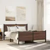 Image de vidaXL Cadre de lit métal avec tête de lit et pied de lit 180x200 cm, lit double, meuble de chambre à coucher, lit d'invité, 3301373