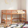 Image de vidaXL Lit mezzanine enfants avec échelle 90x190 cm bois de pin massif, lit mezzanine, lit mezzanine avec échelle 852399