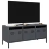 Image de vidaXL Meuble TV anthracite 101,5x39x43,5 cm acier laminé à froid, support TV, buffet TV, armoire hifi, banc TV, armoire en 851228