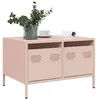 Image de vidaXL Meuble TV rose 68x50x43,5 cm acier laminé à froid, support TV, buffet TV, armoire hifi, banc TV, armoire en métal, 851239