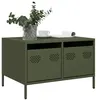 Image de vidaXL Meuble TV vert olive 68x50x43,5 cm acier laminé à froid, support TV, buffet TV, armoire hifi, banc TV, armoire en 851242