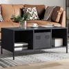 Image de Table basse anthracite 101,5x50x43,5 cm acier laminé à froid