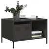 Image de vidaXL Table basse noir 68,5x50x43,5 cm acier laminé à froid 851280