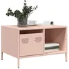 Image de Table basse rose 68,5x50x43,5 cm acier laminé à froid