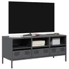 Image de vidaXL Meuble TV anthracite 101,5x39x43,5 cm acier laminé à froid 851324