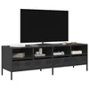 Image de vidaXL Meuble TV noir 135x39x43,5 cm acier laminé à froid, support TV, buffet TV, armoire hifi, banc TV, armoire en métal, 851328
