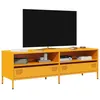 Image de vidaXL Meuble TV jaune moutarde 135x39x43,5 cm acier laminé à froid 851337