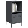 Image de vidaXL Buffet anthracite 35x39x73,5 cm acier laminé à froid, meuble de rangement, meuble de rangement de cuisine, meuble de 851354