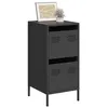 Image de vidaXL Buffet noir 35x39x73,5 cm acier laminé à froid 851394