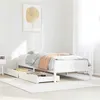 Image de vidaXL Bedframe zonder matras massief grenenhout wit 90x190 cm3301423