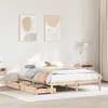 Image de vidaXL Cadre de lit avec tiroirs 140x190 cm bois de pin massif, sommier, cadre de lit double, cadre de lit en bois massif, 3301428