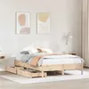 Image de vidaXL Cadre de lit 140x190 cm bois de pin massif, meuble de chambre à coucher, sommier, lit en bois, lit, lit double, cadre 3301722