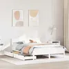 Image de vidaXL Cadre de lit avec tête de lit blanc 140x200 cm bois pin massif, meuble de chambre à coucher, sommier, lit en bois, 3301750