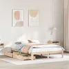Image de vidaXL Cadre de lit avec tiroirs 140x190 cm bois de pin massif, sommier, cadre de lit double, cadre de lit en bois massif, 3301940