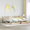 Image de vidaXL Lit de jour et lit gigogne et tiroirs 90x190 cm bois pin massif, canapé-lit, lit d'invité, lit de jour en bois, lit 3302235