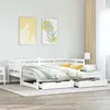 Image de vidaXL Lit de jour et lit gigogne et tiroirs 90x190 cm bois pin massif, canapé-lit, lit d'invité, lit de jour en bois, lit 3302236