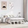 Image de vidaXL Bedframe zonder matras massief grenenhout wit 150x200 cm3302298