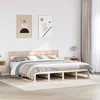Image de vidaXL Cadre de lit avec tête de lit 180x200 cm bois de pin massif, lit, meuble de chambre à coucher, lit en bois, lit 3302303
