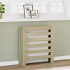 Image de vidaXL Cache-radiateur chêne sonoma 78x20x82 cm bois d'ingénierie, bouchon de radiateur, cache-radiateur haut, radiateur à 852683