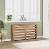 Image de vidaXL Radiatorombouw 149x20x82 cm bewerkt hout artisanaal eikenkleur852707