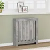 Image de vidaXL Cache-radiateur gris béton 78x20x82 cm bois d'ingénierie, bouchon de radiateur, cache-radiateur haut, radiateur à 852729