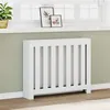 Image de vidaXL Radiatorombouw 104x20x82 cm bewerkt hout wit852735