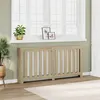 Image de vidaXL Cache-radiateur chêne sonoma 175x20x82 cm bois d'ingénierie, bouchon de radiateur, cache-radiateur haut, radiateur à 852755