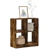 Image de Bibliothèque chêne fumé 68,5x32x75 cm bois d ingénierie
