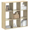Image de Bibliothèque chêne sonoma 102x32x102 cm bois d ingénierie