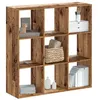 Image de vidaXL Boekenkast 102x32x102 cm bewerkt hout oud houtkleurig852823