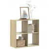 Image de Bibliothèque chêne sonoma 68,5x32x68,5 cm bois d ingénierie