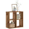 Image de Bibliothèque vieux bois 68,5x32x68,5 cm bois d ingénierie