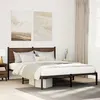 Image de vidaXL Bedframe zonder matras metaal gerookt eikenkleurig 137x190 cm4007666