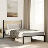 Image de vidaXL Bedframe zonder matras metaal sonoma eikenkleurig 100x200 cm4007711