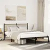 Image de vidaXL Bedframe zonder matras metaal sonoma eikenkleurig 150x200 cm4007718