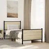 Image de vidaXL Cadre de lit métal avec tête de lit et pied de lit 90x190 cm, lit simple, meuble de chambre à coucher, lit d'invité, 4007726