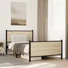 Image de vidaXL Bedframe zonder matras metaal sonoma eikenkleurig 107x203 cm4007730