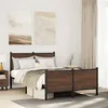 Image de vidaXL Bedframe zonder matras metaal bruin eikenkleurig 137x190 cm4007782