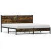 Image de vidaXL Bedframe zonder matras metaal gerookt eikenkleurig 160x200 cm4007835