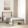 Image de Cadre de lit en métal sans matelas chêne sonoma 90x190 cm