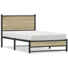 Image de vidaXL Bedframe zonder matras metaal sonoma eikenkleurig 100x190 cm4007880