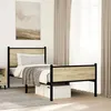 Image de vidaXL Cadre de lit métal avec tête de lit et pied de lit 90x190 cm, lit simple, meuble de chambre à coucher, lit d'invité, 4007896