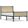 Image de vidaXL Bedframe zonder matras metaal sonoma eikenkleurig 100x200 cm4007899