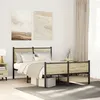 Image de vidaXL Cadre de lit métal avec tête de lit et pied de lit 120x200 cm, lit double, meuble de chambre à coucher, lit d'invité, 4007902
