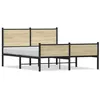 Image de vidaXL Bedframe zonder matras metaal sonoma eikenkleurig 140x190 cm4007904