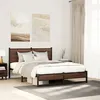 Image de vidaXL Bedframe zonder matras metaal bruin eikenkleurig 140x190 cm4007940